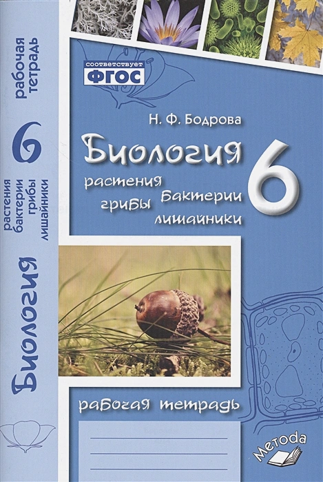 ГДЗ Биология 6 класс. Рабочая тетрадь. Бодрова Н.Ф.