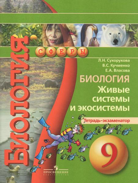 ГДЗ Биология 9 класс. Тетрадь-экзаменатор. Сухорукова Л.Н., Кучменко В.С., Власова Е.А. ГДЗ Биология 9 класс. Тетрадь-экзаменатор. Сухорукова Л.Н., Кучменко В.С., Власова Е.А.